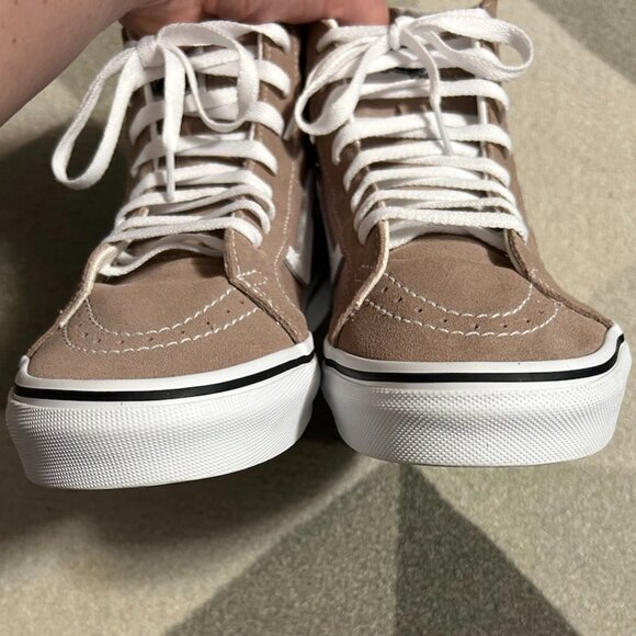 Vans Sk8-Hi Light Brown Zip Sneakers Men's 8/Women's 9.5 - Picture 5 of 12